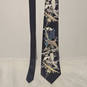VTG 1997 Fighter Aircraft A Rogers Mens USAF Military Airforce Airplane  Necktie